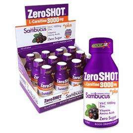 Zero Shot L-Carnitine 3000mg+Sambucus 60mlx12