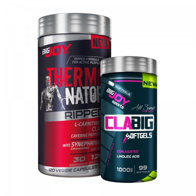 Bigjoy Thermonator Ripped 120 Kapsül + Clabig 99 Kapsül CLA