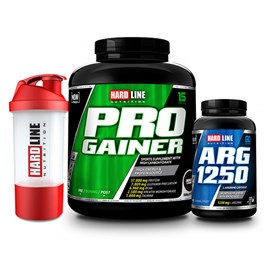 Hardline Progainer 3000 gr + Hardline ARG 1250 120 kapsül