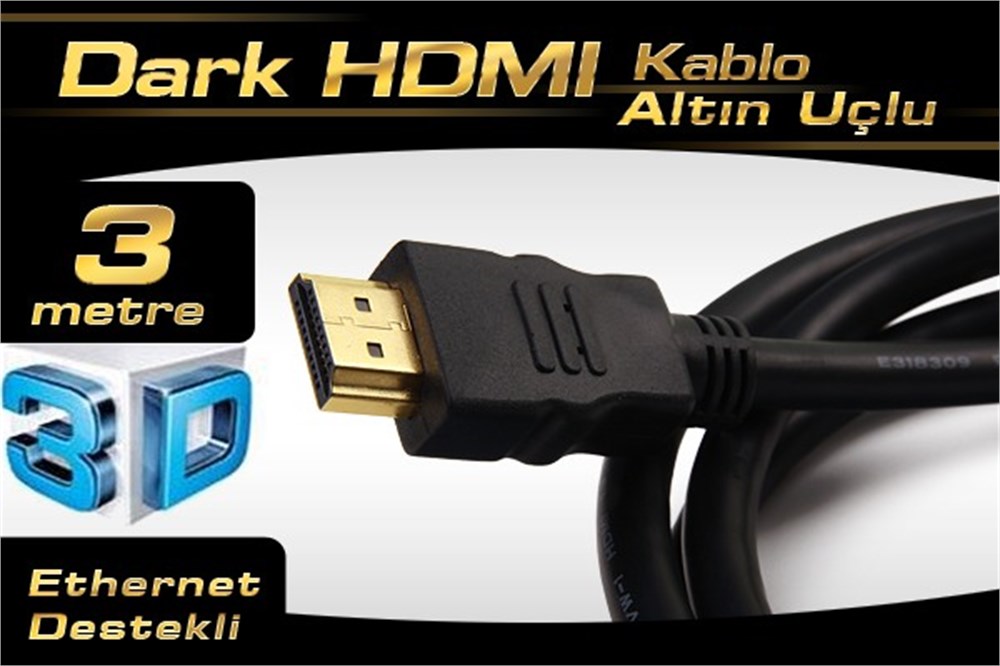 Dark 3mt Hdmi kablo 4K 3D