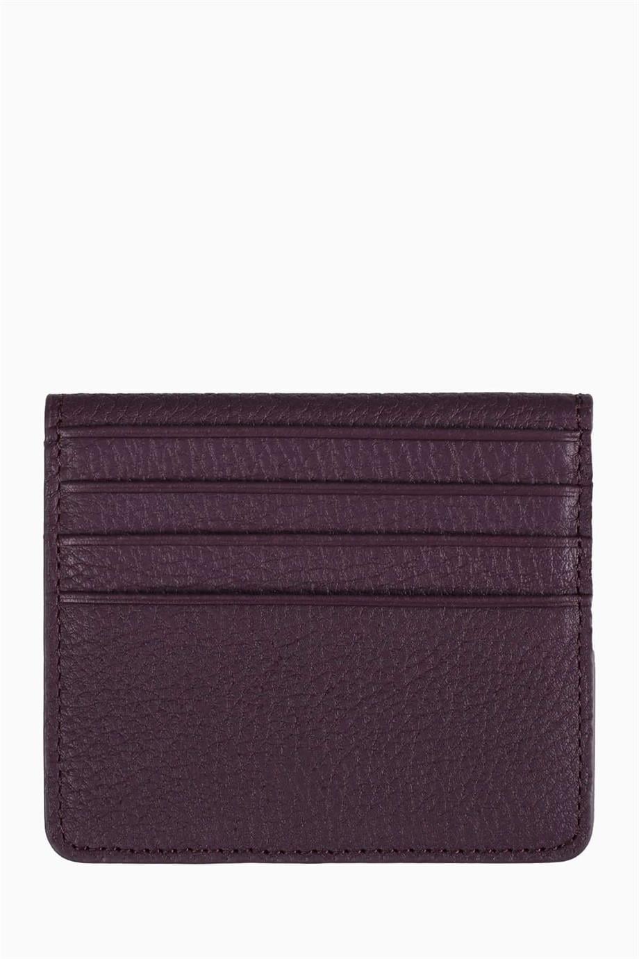 Hakiki Deri Unisex Kartlık 512MG - Mürdüm