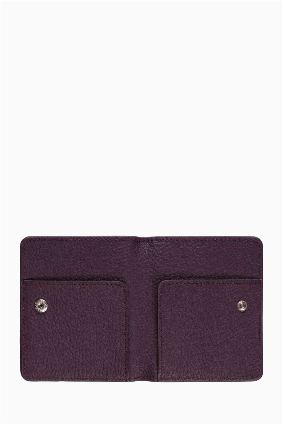 Hakiki Deri Unisex Kartlık 512MG - Mürdüm