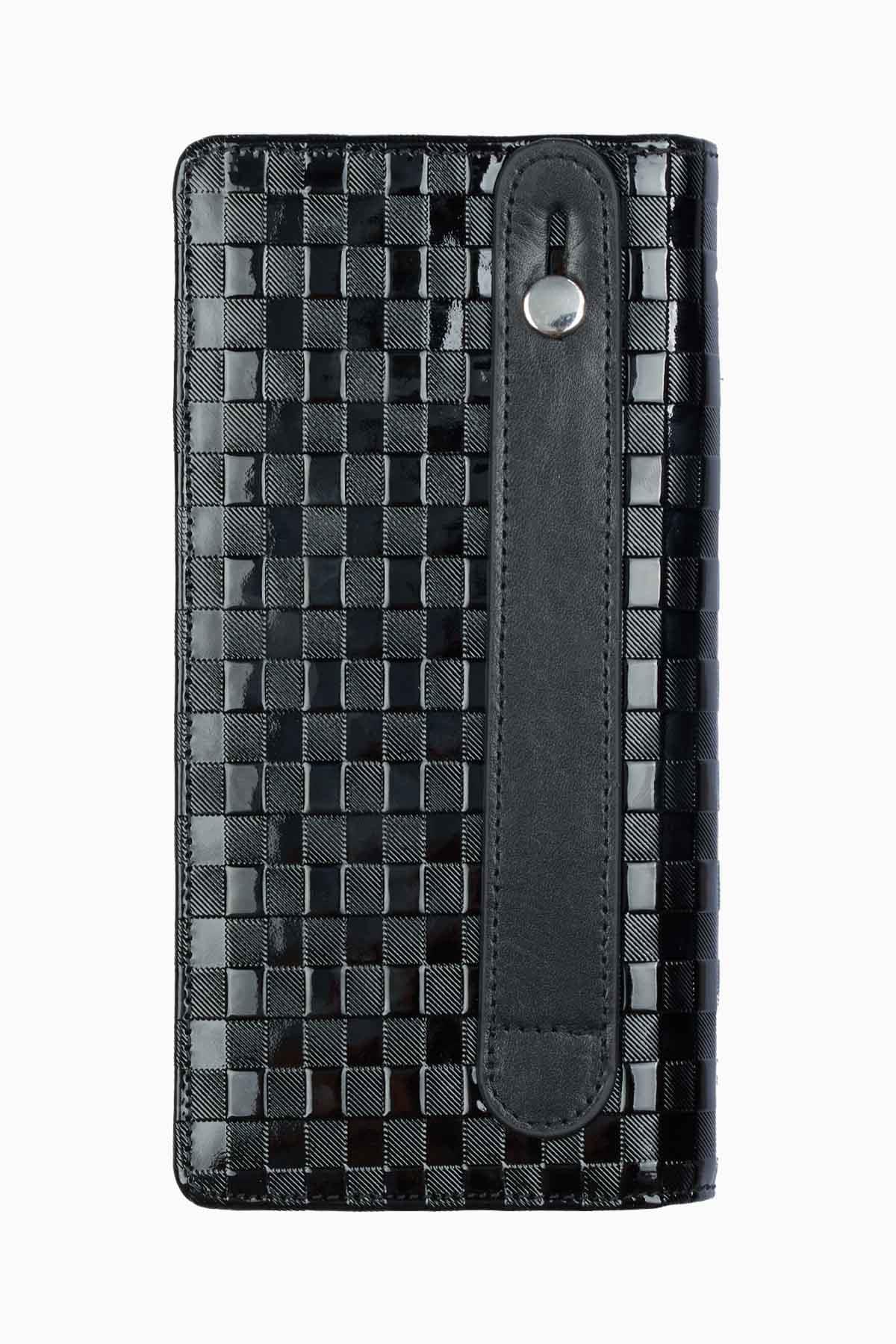Hakiki Deri Telefonlu El Portföyü 804RG - Siyah