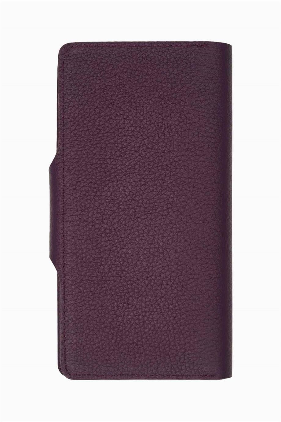 Hakiki Deri Unisex El Portföyü 805 - Mürdüm