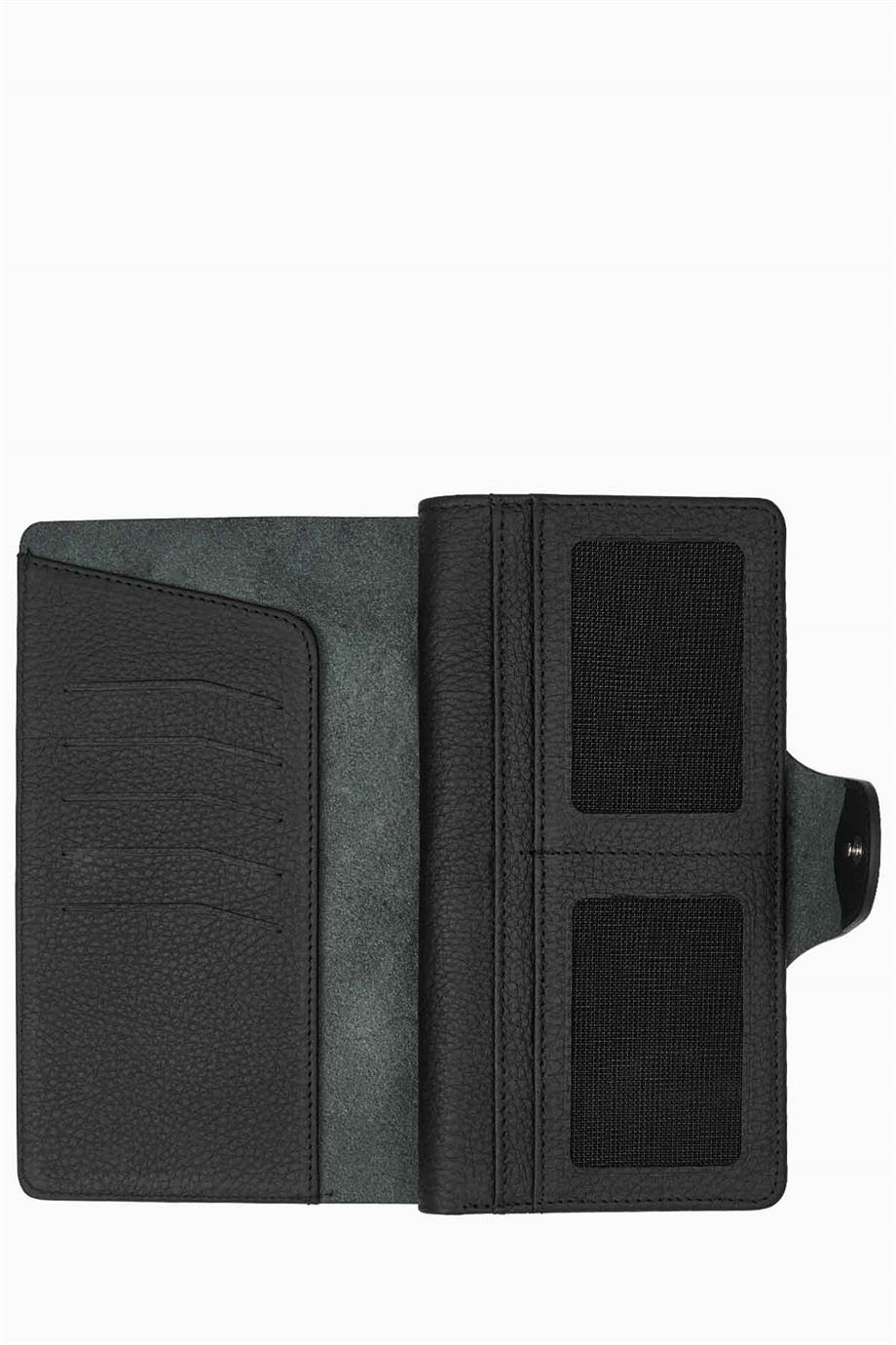 Hakiki Deri Unisex El Portföyü 805 - Siyah