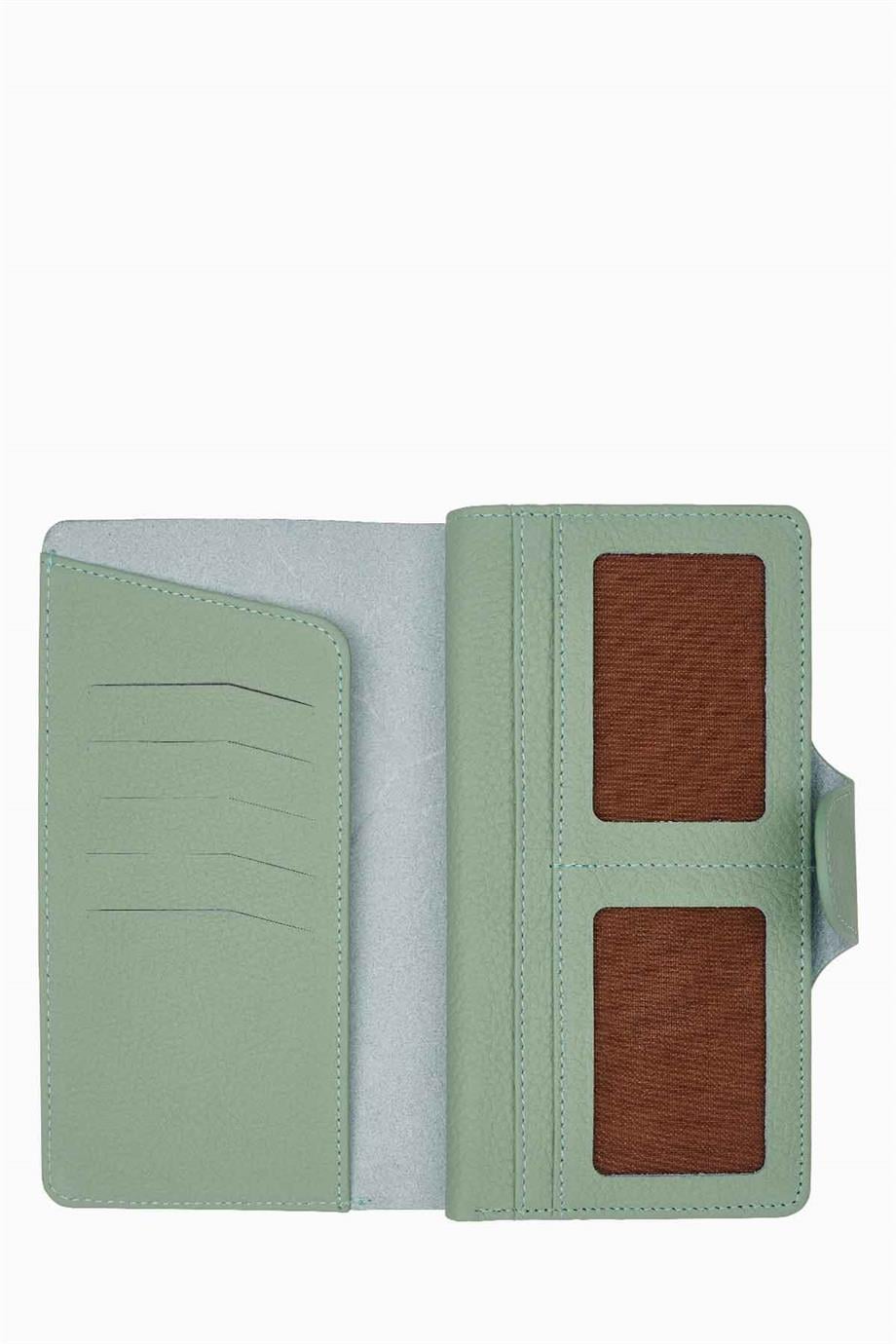Hakiki Deri Unisex El Portföyü 805 - Yeşil