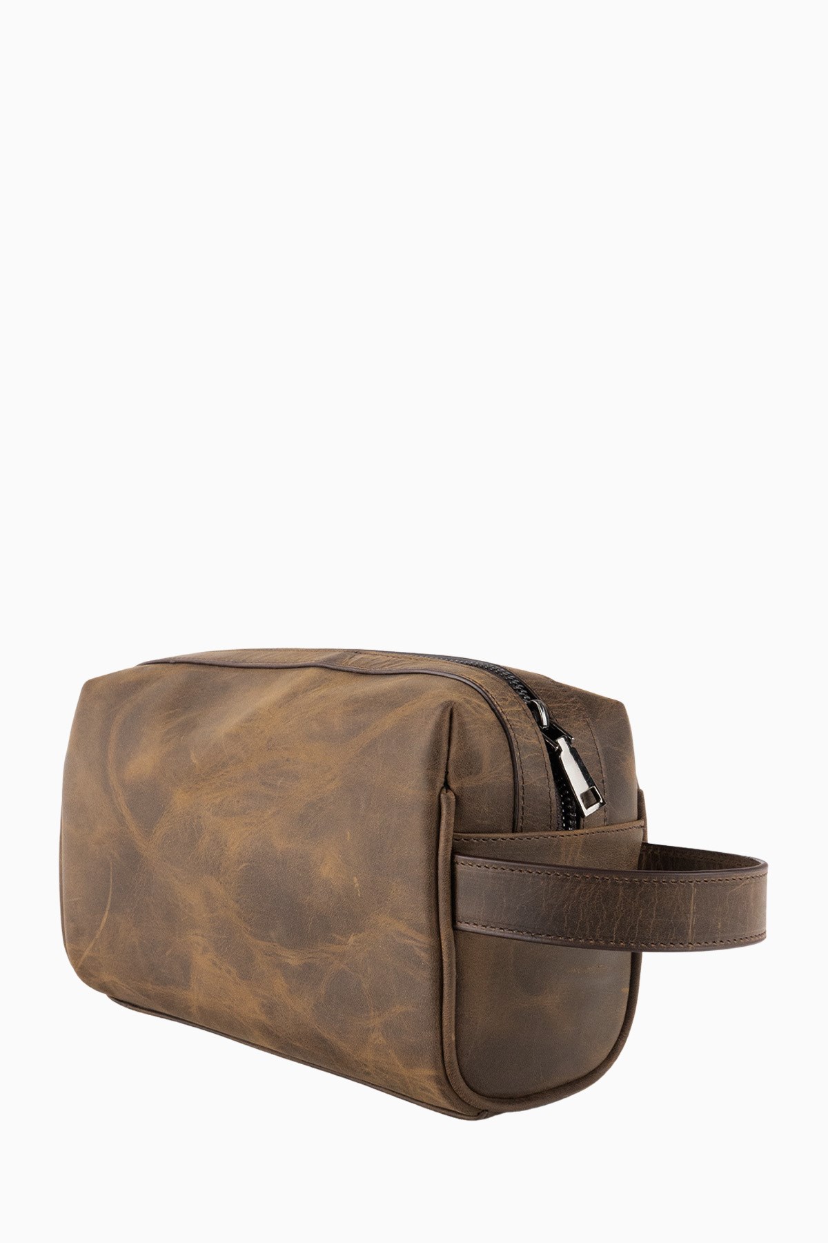 Hakiki Deri Unisex El Çantası 8415 - Kahverengi