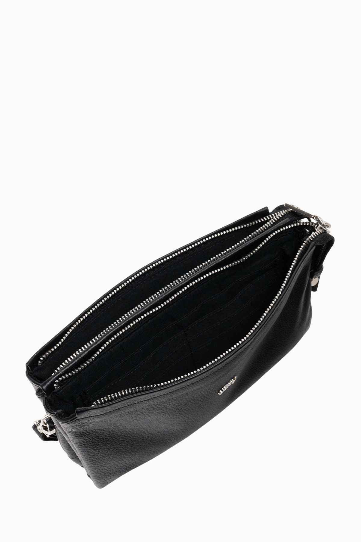 Hakiki Deri Unisex El Portföyü 8412 - Siyah