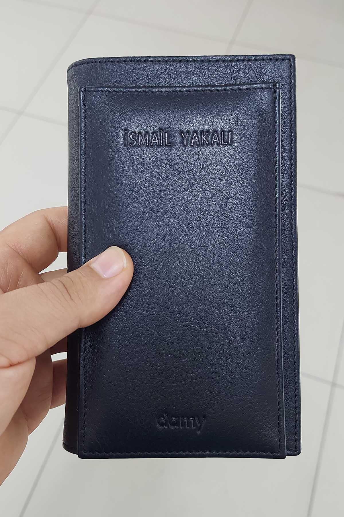 Hakiki Deri Defterli Telefonlu Notluk 710 - Siyah