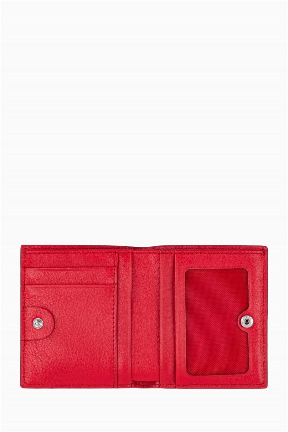 Hakiki Deri RFID Korumalı Kadın Mini Cüzdan 906 - Kırmızı