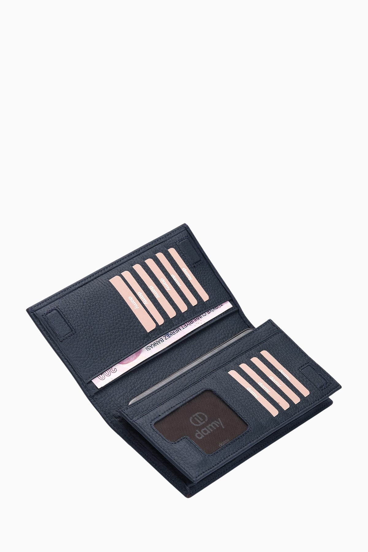 Hakiki Deri Unisex El Portföy 806 - Lacivert