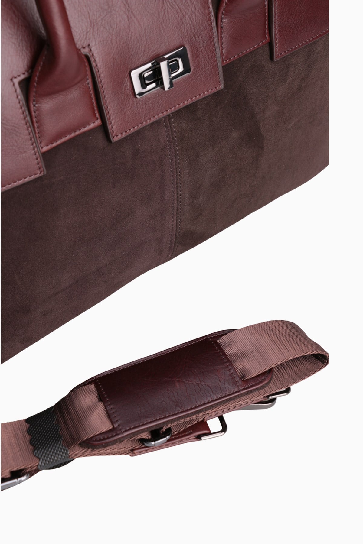 Hakiki Deri Unisex Evrak Çantası 8503 - Kahverengi
