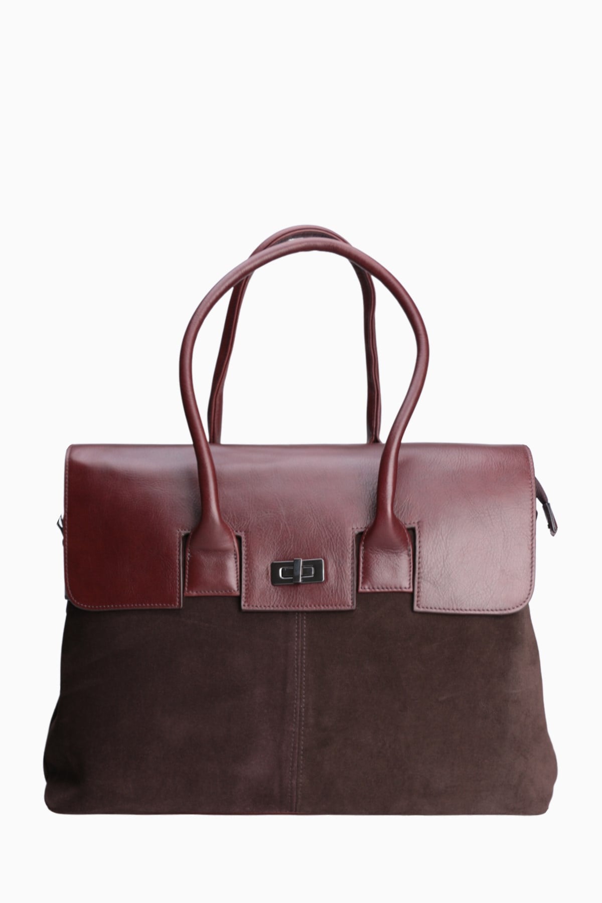 Hakiki Deri Unisex Evrak Çantası 8503 - Kahverengi