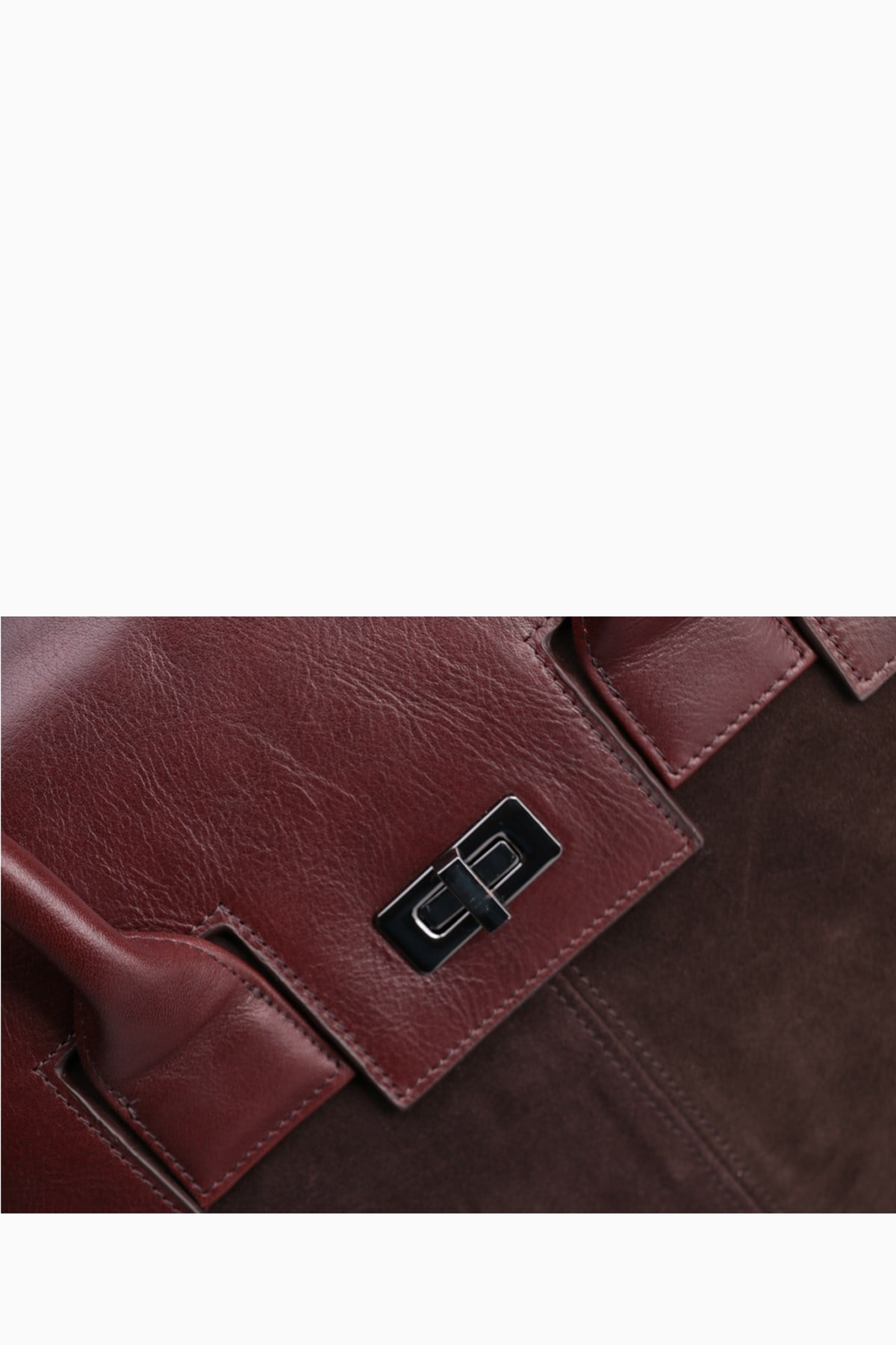Hakiki Deri Unisex Evrak Çantası 8503 - Kahverengi