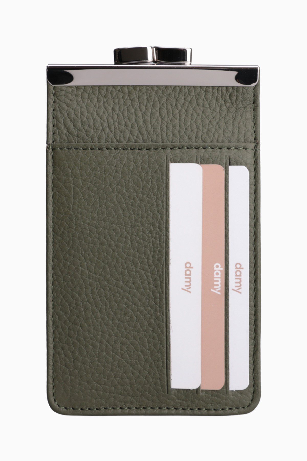Hakiki Deri Unisex Kartlıklı  Sigaralık 701 - Haki