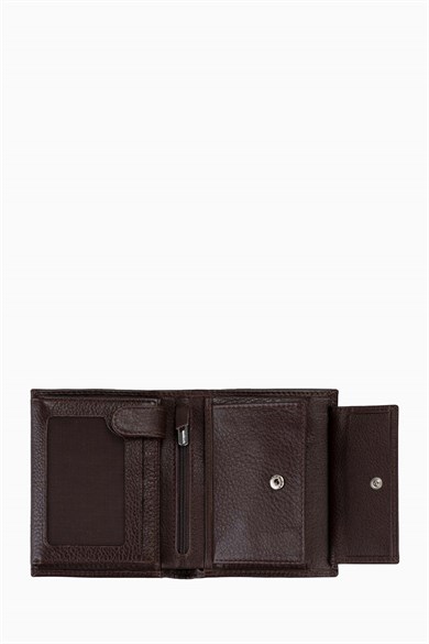 Hakiki Deri Büyük Erkek Cüzdan 1102AR - Kahve