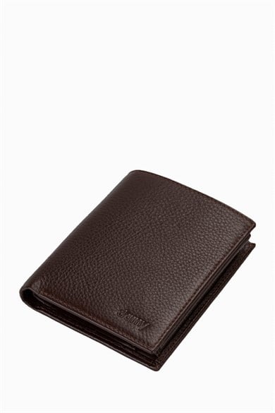 Hakiki Deri Büyük Erkek Cüzdan 1102AR - Kahve
