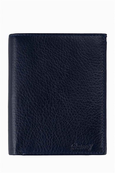 Hakiki Deri Büyük Erkek Cüzdan 1102AR - Lacivert