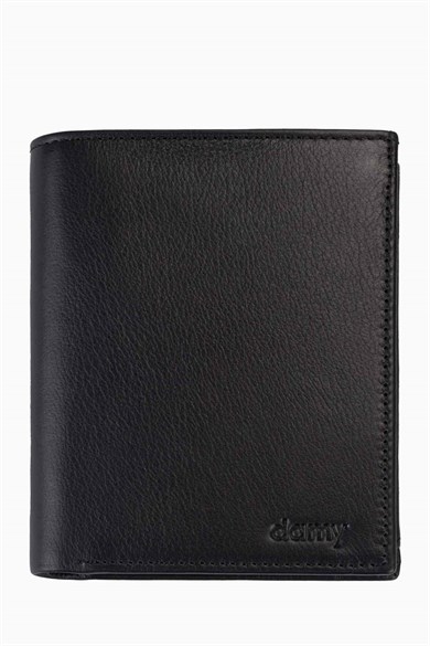 Hakiki Deri Büyük Erkek Cüzdan 1102AR - Siyah