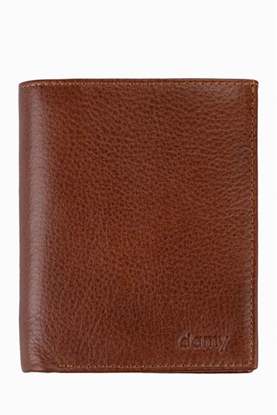 Hakiki Deri Büyük Erkek Cüzdan 1102AR - Taba