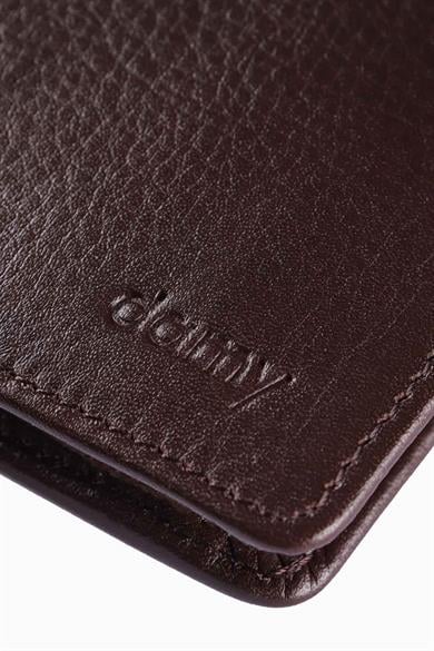 Hakiki Deri Çıkarılabilir Bölmeli Büyük Erkek Cüzdan 1302 - Kahve