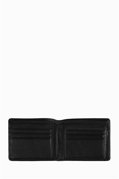 Hakiki Deri Çıkarılabilir Bölmeli Büyük Erkek Cüzdan 1302 - Siyah