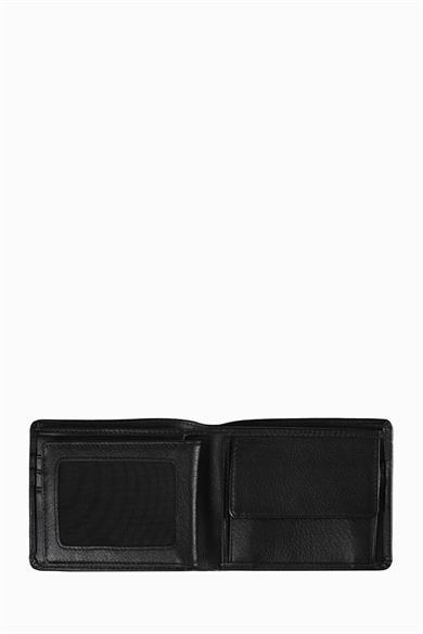 Hakiki Deri Çıkarılabilir Bölmeli Büyük Erkek Cüzdan 1302 - Siyah
