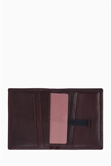 Hakiki Deri Dikey Erkek Cüzdan – Kredi Kartlık, Kağıt Para Bölmeli, Kişiye Özel İsim Yazılı Cüzdan 216 - Kahve