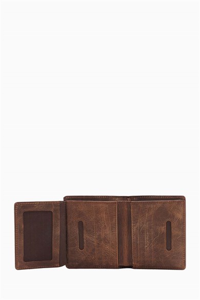 Hakiki Deri RFID Korumalı Erkek Cüzdan 290CR - Kahve