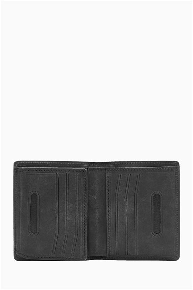 Hakiki Deri RFID Korumalı Erkek Cüzdan 290CR - Siyah
