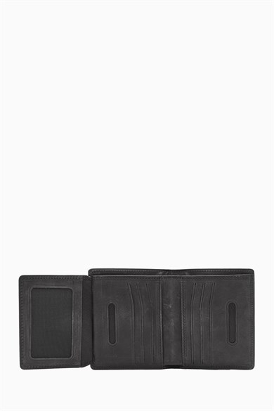 Hakiki Deri RFID Korumalı Erkek Cüzdan 290CR - Siyah