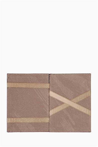 Hakiki Deri Sihirli Kartlık 3101 - Mürdüm