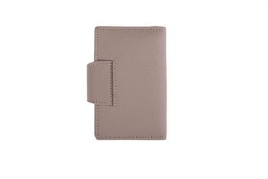 Hakiki Deri RFID Korumalı Akordiyon Kartlık 415 - Vizon