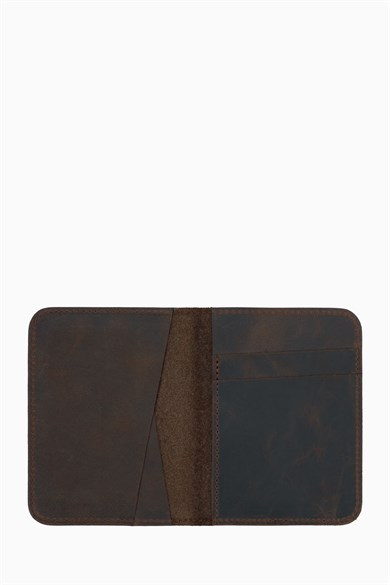 Hakiki Deri Erkek Kartlık 500CR - Kahve
