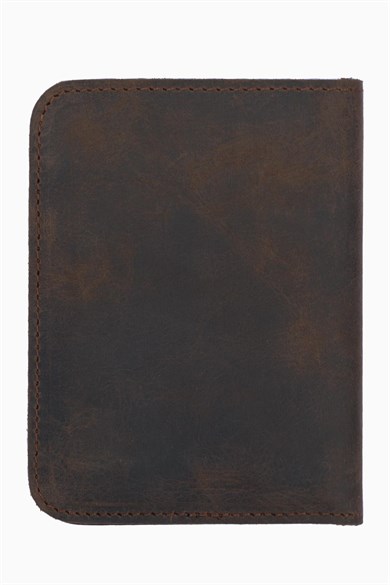 Hakiki Deri Erkek Kartlık 500CR - Kahve