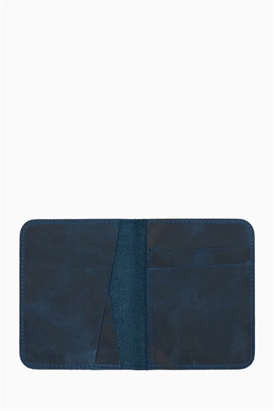 Hakiki Deri Erkek Kartlık 500CR - Lacivert