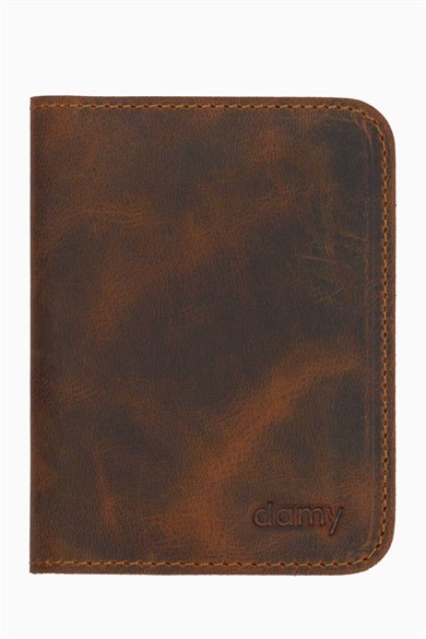 Hakiki Deri Erkek Kartlık 500CR - Taba