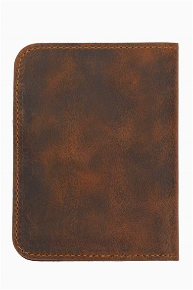 Hakiki Deri Erkek Kartlık 500CR - Taba