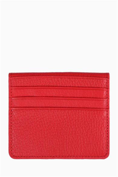 Hakiki Deri Unisex Kartlık 512MG - Kırmızı