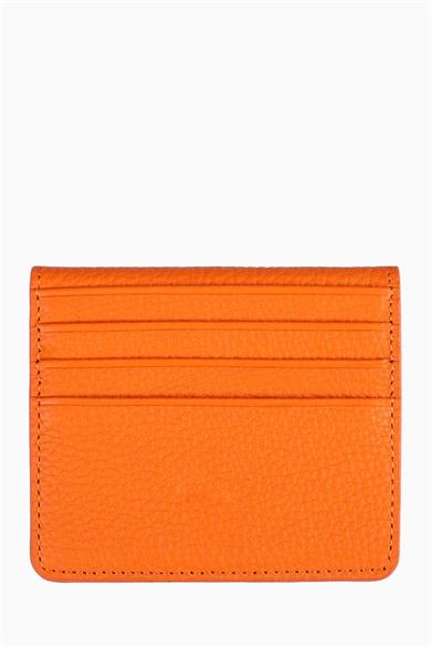 Hakiki Deri Unisex Kartlık 512MG - Turuncu