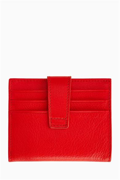 Hakiki Deri Kartlık 518 - Kırmızı