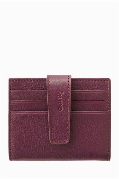 Hakiki Deri Kartlık 518 - Mürdüm