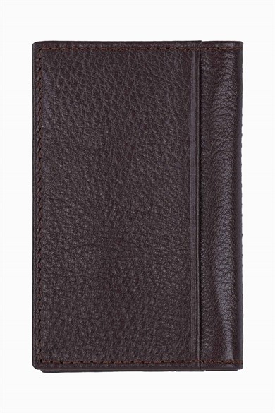 Hakiki Deri Kredi Kartlık-Kimliklik 555AR - Kahve