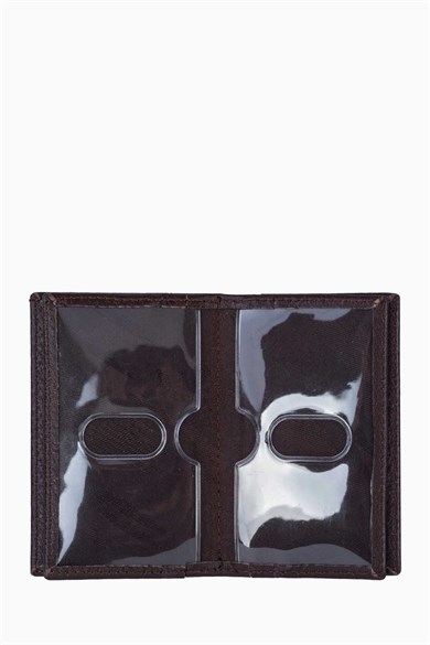 Hakiki Deri Kredi Kartlık-Kimliklik 555AR - Kahve