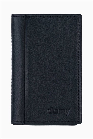 Hakiki Deri Kredi Kartlık-Kimliklik 555AR - Siyah