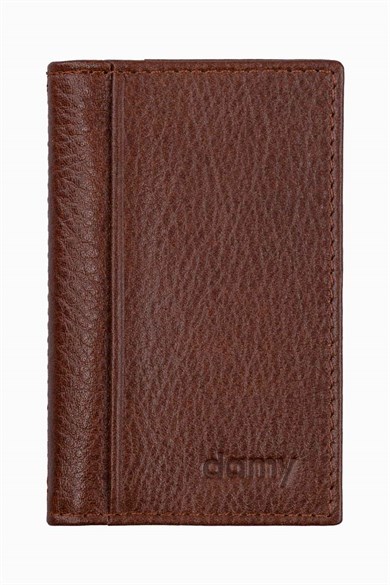 Hakiki Deri Kredi Kartlık-Kimliklik 555AR - Taba