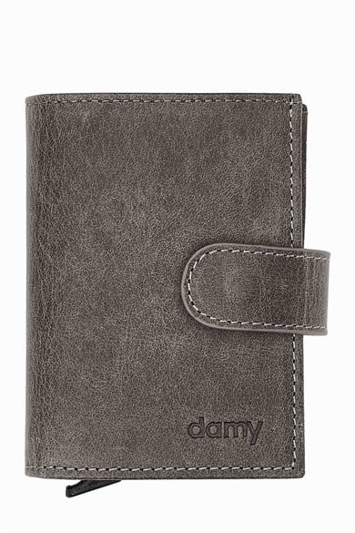 Hakiki Deri Mekanizmalı Cüzdan 615CR - Antrasit