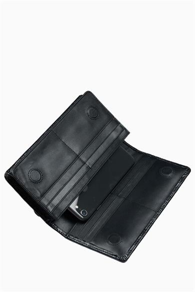 Hakiki Deri Telefonlu El Portföyü 804RG - Siyah