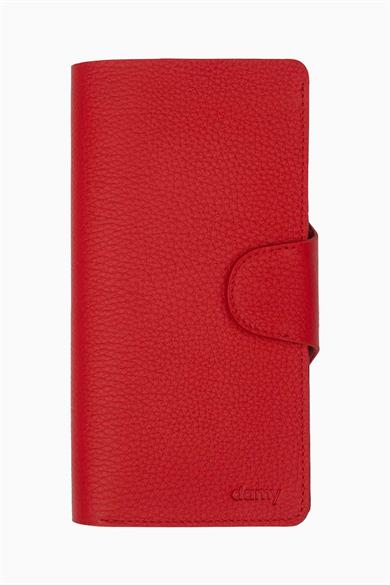 Hakiki Deri Unisex El Portföyü 805 - Kırmızı