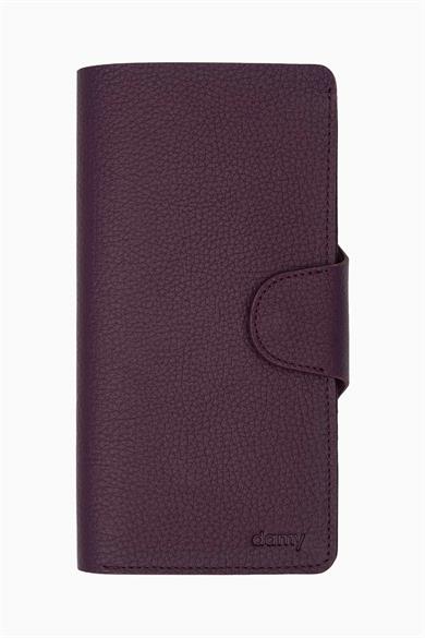 Hakiki Deri Unisex El Portföyü 805 - Mürdüm